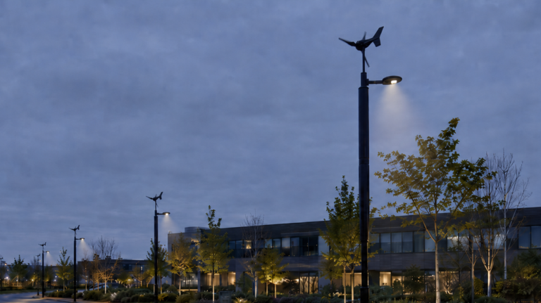 Permanent off-grid hybrid street lights